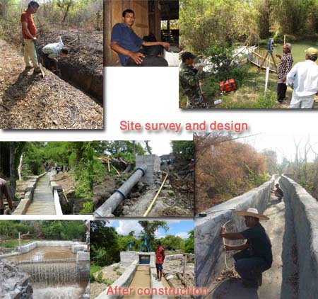 Don Xom Micro hydro at Laos PDR. From design to completion of construction.
